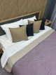 Покривало двостороннє Decorator Microfiber листя 140х215 см бузковий з бежевим (85-119) - зображення 4