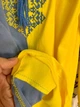 Вишиванка для дівчинки Ліо 122 жовто-блакитна з ластівками трикотаж - изображение 4