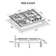 Варочная поверхность газовая Perfelli HGG 61664 IV - изображение 8