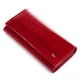Женский классический кожаный кошелек Sergio Torretti лаковая кожа серии Croco PR-250824-40781 красный - изображение 2