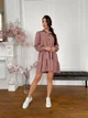 Кофейное платье мини FashionYouWant универсальный (S/L) кофейный 43465011 - изображение 7