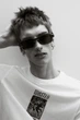 Футболка хлопковая длинная мужская H&M 270684021_wasted XL Бежевая (2727000091453) - изображение 3