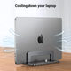 Stojak pionowy na laptopa Ugreen LP258 Vertical Laptop Stand Gray (6957303824717) - obraz 5
