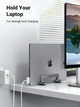 Stojak pionowy na laptopa Ugreen LP258 Vertical Laptop Stand Gray (6957303824717) - obraz 6
