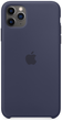Панель Apple Silicone Case для Apple iPhone 11 Pro Max Midnight Blue (MWYW2) - зображення 1