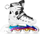 Łyżworolki LED Nils EXTREME 4w1 NH10905 35-38 M Biało-czarne (5908261684401) - obraz 3