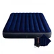 Матрас двухместный надувной с 2 подушками и ручным насосом Intex Classic Downy Airbed 64765 152х203х25 см Blue - изображение 3