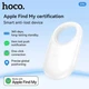 Брелок-локатор Hoco E94 Apple Find My — GPS трекер для ключей, багажа, сумки, до 12 мес на батарее CR2032 Blue - изображение 5