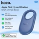 Брелок-локатор Hoco E94 Apple Find My — GPS трекер для ключей, багажа, сумки, до 12 мес на батарее CR2032 Dark Blue - изображение 5