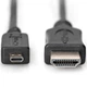 Кабель 4K HDMI 2M Type D to Type A DB-330109-020-S DIGITUS by ASSMANN - изображение 3