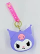 Кошелек Куроми брелок сумка Sanrio Kuromi детский силиконовый - изображение 3