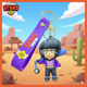 Брелок Бравл Старс Бібі Brawl Stars на ключі, на сумку фігурка Bibi 6 см - зображення 1