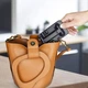 Подставка для телефона 16х6.5х11см "Folding desktop phone stand" Черная, держатель для смартфона на стол (1008609-Black) - изображение 3