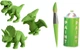 Картонный конструктор Cartonic 3D Puzzle Dinos Trio 312 элементов (CARTTRIODINO) - изображение 12