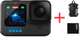 Kamera GoPro Hero 12 Black (CHDHX-121-RW) + Akumulator GoPro Enduro Battery for Hero 12 Hero 11 Hero 10 Hero 9 (ADBAT-011) + Plecak GoPro THB9001-CST 20 l Czarny (754590964906) - obraz 1