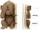 Картонный конструктор Cartonic 3D Puzzle Monkeys Trio 267 элементов (CARTTRIOMONK) - изображение 8