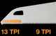 Piła ręczna Fiskars PowerTooth 500 mm 9 TPI 1062919 (6411501201126) - obraz 4