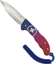 Nóż Victorinox Evoke Alox 136 mm 5 funkcji Żłobkowany niebiesko-czerwony gradient (0.9415.D221) - obraz 1