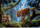 Puzzle Educa Tygrysy na drzewie 1000 elementów 17662 (8412668176621) - obraz 2