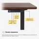 Стіл Mealux PowerDesk Duo Walnut з електрорегулюванням висоти (арт. EVO-242 Duo Walnut /B) - изображение 8