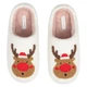 Тапочки домашние Ardesto Christmas размер 40/41 полиэстер резиновая подошва White (ART2540DW) - изображение 4