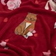 Плед ARDESTO Flannel Полиэстер Красный Полуторный 160х200 см Котики с сердечками (ART0124PB) - изображение 5