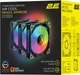 Набір вентиляторів 2E Gaming Air Cool Magic Mirror 120 мм 3шт Black (ACF120MB-ARGB) - зображення 12