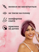 Тюрбан для волос шелковый шапка чалма для сна женская атласная на голову из синтетического искусственного шелка сатина шапочка шелковая регулируемая универсальная сатиновая спальная мноразовая для сушки кудрявых волос Hechpro бордовая АНsleepCap-05 - изображение 4