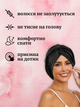 Тюрбан для волосся шовковий шапка чалма для сну жіноча атласна на голову із синтетичного штучного шовку сатина шапочка шовкова регульована універсальна сатинова спальна багаторазова для сушки кучерявого волосся Hechpro чорна АНsleepCap-05 - зображення 4
