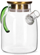Dzbanek Homla Kubbe szklany ze złotym wieczkiem 1.8 l (5904183802916) - obraz 3