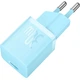 Мережевий зарядний пристрій Baseus GaN5 Fast Charger (mini) 30W (1USB-C) + кабель Type-C to Type-C Galaxy Blue - зображення 4