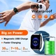 Смарт-часы P98 с 1.96" HD экраном, Bluetooth звонками, 110+ спортивными режимами, IP68 - изображение 6
