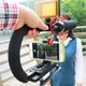 Ручной стабилизатор для смартфона с микрофоном LED-подсветкой и пультом ДУ 24х21х13 см Металлический Черный для блогеров и профессиональной видеосъемки - изображение 2