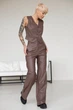 Костюм Tales Alisa экокожа L коричневый (ks2222-002) - изображение 1