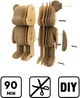 Картонный конструктор Cartonic 3D Puzzle Arty Bear 186 элементов (CARTARTBEAR) - изображение 5