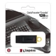 USB-накопичувач KINGSTON 128GB Black/Yellow (DTX/128GB) - изображение 3