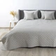 Покривало ТЕП "VELOUR" Світло-сіре/Ромб круглий, 220x240 - изображение 6