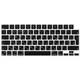 Силіконова накладка xVibe на клавіатуру MacBook New Pro 16.2" 2021-2026 Українскі літери EU Black - изображение 1