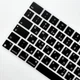 Силіконова накладка xVibe на клавіатуру MacBook New Pro 16.2" 2021-2026 Українскі літери EU Black - изображение 3