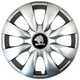Автомобильные колпаки на колеса SKODA GREY R15 №316 SJS серебристые комплект 4шт TR0054028 - изображение 1