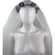 Віночок Панночка з фатою SETA Decor 17-843GY-BLK - зображення 1