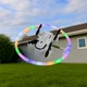 Дрон з LED підсвічуванням і пультом керування Mini Drone, ігровий акумуляторний квадрокоптер на радіоуправлінні 2.4 ГГц з обертовим кільцевим кольоровим світлом, для дітей та дорослих Білий, BK-2-White - зображення 10