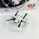 Дрон з LED підсвічуванням і пультом керування Mini Drone, ігровий акумуляторний квадрокоптер на радіоуправлінні 2.4 ГГц з обертовим кільцевим кольоровим світлом, для дітей та дорослих Білий, BK-2-White - зображення 14