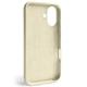 Чехол Fiji Silicone Case для Apple iPhone 16 Plus бампер накладка Soft Touch с микрофиброй Antique White - изображение 2