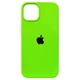 Чехол Fiji Silicone Case для Apple iPhone 13 бампер накладка Soft Touch с микрофиброй Neon Green - изображение 1