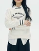 Свитшот женский H&M 271011828_lemarais M Кремовый с черным (2727000043476) - изображение 3