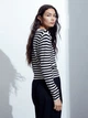 Кардиган женский H&M 270579541_strip L Черный с бежевым (2727000091736) - изображение 2