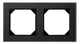 Рамка подвійна Liregus Epsilon Black matted glass (K14-245-02 E/BG) - зображення 1