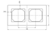 Рамка подвійна Liregus Epsilon Natural matted glass (K14-245-02 E/NG) - зображення 2