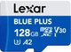 Карта памяти Lexar Blue Plus microSDXC 128GB UHS-I U3 V30 (LMSBLPL128G-BNANG) - изображение 1